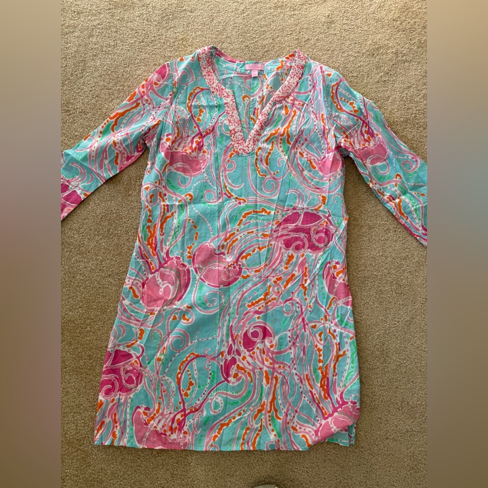 Lilly Pulitzer Pink and Orange Patterned dress